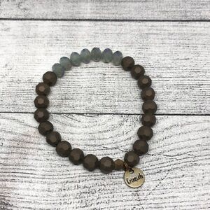 Erimish roll on/stretch bracelet matte bead boho style